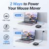 MEKASS Mouse Jiggler Udetectable with Timer, Ultra-Silent Mouse Mover Device to Keep Computer PC Laptop Alive, Automatic Mouse Wiggler Shaker to Keep Mouse Moving Work from Home (Red and Grey-Line) view 4