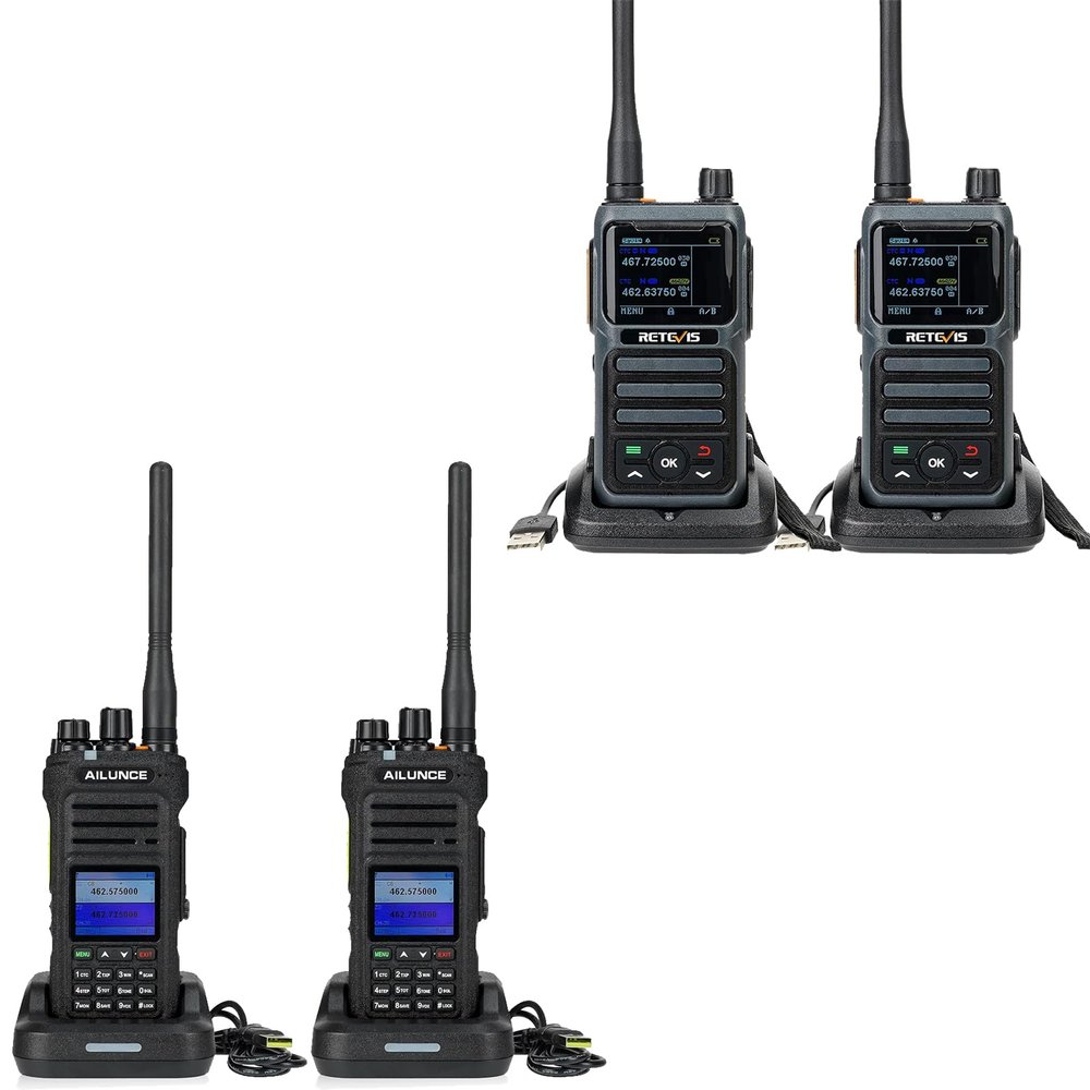 Retevis Ailunce HA1G GMRS Radio, GMRS Handheld Two Way Radio Bundle with Retevis RB17P Handheld Radio,30 CH Long Range Walkie Talkie