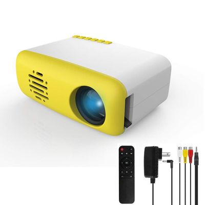 DJXIK Children's Mini Projector, Full HD LCD Video Projector Portable, with HDMI USB AV Interface And Remote Control, Suitable for Indoor Or Outdoor