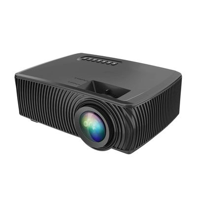 DJXIK Mini Projector, Portable Entertainment High-Definition 1080P Projector, Support Smart Phone Wireless Same Screen, Compatible with HDMI / VGA / USB / AV, TV Stick, PS4, Etc.,Black