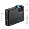 DJXIK Mini Video Projector 800*600Dpi Support 1080P 2600Lumens Android 6.0 Optional Wireless Sync Display for Phone Home Cinema,Black view 3