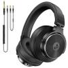 Rumoon DJ Headphones Over Ear Headphones Studio Monitor & Mixing DJ Stereo Headsets with 50mm Neodymium Drivers and 1/4 to 3.5mm Jack for AMP Computer Recording Podcast Keyboard Guitar Laptop (Black) view 1