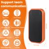 POBOVi Mesh Communicator Walkie Talkies, Group to Communicate Hands-Free While Hiking, Biking or Camping, 2000FT, One-Click Match, Expandable Range Network, Personal Speaker view 3