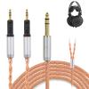 okcsc ZT16 R70X R70XA Upgraded Replacement Cable 16 core OFC high Purity Oxygen Free Copper Hand-Woven Cable, Dual R70X to 6.35MM Extension Cord, for R70X R70XA Headphone 6.35MM 4.92FT view 1