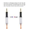 okcsc ZT16 R70X R70XA Upgraded Replacement Cable 16 core OFC high Purity Oxygen Free Copper Hand-Woven Cable, Dual R70X to 6.35MM Extension Cord, for R70X R70XA Headphone 6.35MM 4.92FT view 3