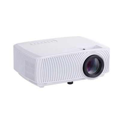 DJXIK Mini Projector, Portable Entertainment High-Definition 1080P Projector, Support Smart Phone Wireless Same Screen, Compatible with HDMI/VGA/USB/AV, TV Stick, PS4, Etc.,White