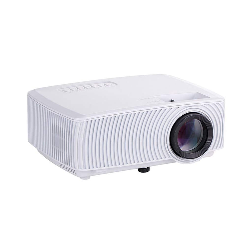 DJXIK Mini Projector, Portable Entertainment High-Definition 1080P Projector, Support Smart Phone Wireless Same Screen, Compatible with HDMI/VGA/USB/AV, TV Stick, PS4, Etc.,White