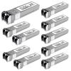 10Pack 10GBase-SR SFP+ Module, Multi-Mode LC Ethernet Transceiver, 10G 850nm MMF up to 400m, Compatible with Cisco SFP-10G-SR, Meraki, Ubiquiti UF-MM-10G, Mikrotik, Netgear, TP-Link, Aruba and More view 1