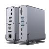 15 in 1 Docking Station, USB C Docking Station Triple Monitor with 2*DP&1*HDMI Ports, Laptop Dock for 100W PD, 6 *USB A/C Ports, Ethernet, SD&TF, Audio view 1