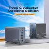 15 in 1 Docking Station, USB C Docking Station Triple Monitor with 2*DP&1*HDMI Ports, Laptop Dock for 100W PD, 6 *USB A/C Ports, Ethernet, SD&TF, Audio view 2