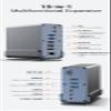 15 in 1 Docking Station, USB C Docking Station Triple Monitor with 2*DP&1*HDMI Ports, Laptop Dock for 100W PD, 6 *USB A/C Ports, Ethernet, SD&TF, Audio view 3