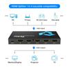 Yinker 4K@60Hz HDMI Splitter 1 in 4 Out for Multiple Monitors, Mirror/Duplicate Screens Only, HDMI2.0, 4:4:4, 30-bit, HDCP2.2, 18Gbps view 4
