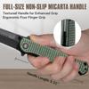 CIVIVI RS71 Pocket Knife for Men, Folding Knife with 4" Nitro-V Long Blade Micarta Full-size Handle for Camping Hunting Hiking C23025-3 view 3