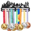 SUPERDANT Running Medal Hanger Display for Women Men Wall Mounted Sports Award Metal Holder with Iron Shelf Medal Organizer Holding Race Ribbon Great Gifts for Runners and Athletes view 1