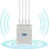 AX1200 Outdoor WiFi 5 Repeater & Extender, Dual Band Outdoor Wireless Access Point Bridge with 4 High Gain Antennas, Gigabit Port, Poe Powered, Support MU-MIMO, Seamless Roaming, Cloud Access view 1