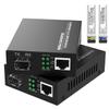 FTTPVIPS A Pair of 1.25G/s Bidi Gigabit Single-Mode Fiber Ethernet Media Converter with 2PCS Bidi SFP LC Transceiver Module Included, 10/100/1000Base-Tx to 1000Base-SX SMF RJ45 to SFP Slot up to 30KM view 1