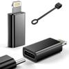 MFi Certified USB C to Lightning Adapter 2-Pack, 27W Fast Charging & Data Sync, Lightning to USB Type C Cable Adapter Compatible with iPhone 14/13/12/Pro/Max, iPad, AirPods, with Anti-Loss Lanyard view 1