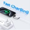 MFi Certified USB C to Lightning Adapter 2-Pack, 27W Fast Charging & Data Sync, Lightning to USB Type C Cable Adapter Compatible with iPhone 14/13/12/Pro/Max, iPad, AirPods, with Anti-Loss Lanyard view 2