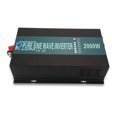 PDOLIGBDN 2000W Pure Sine Wave Power Inverter 12V 220V Generator Inverter Solar Panel Off Grid DC to AC Converter 24V/48V to 110/120V/240V (Color : 110-120V, Size : 12V)