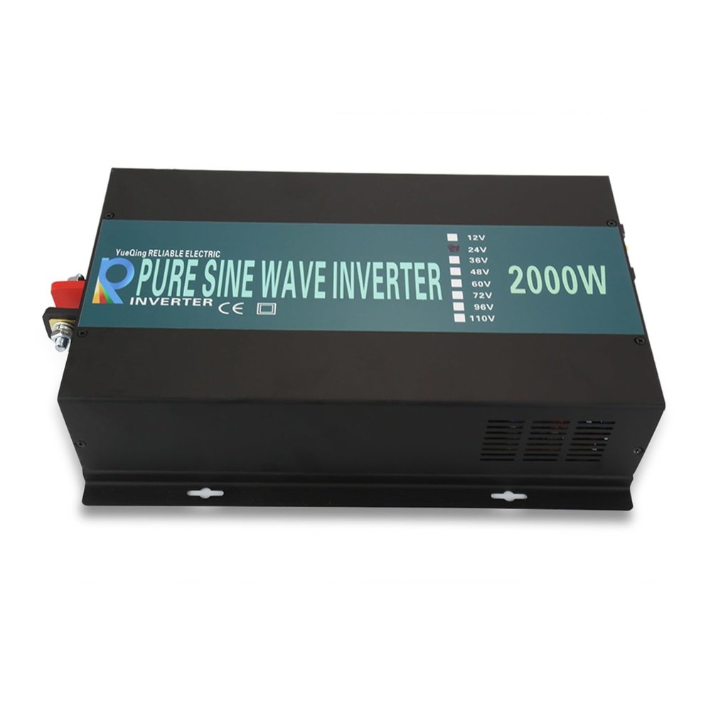 PDOLIGBDN 2000W Pure Sine Wave Power Inverter 12V 220V Generator Inverter Solar Panel Off Grid DC to AC Converter 24V/48V to 110/120V/240V (Color : 110-120V, Size : 12V)