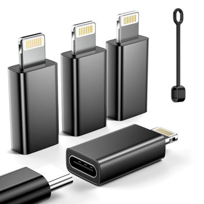 LERTOSEN MFi Certified USB C to Lightning Adapter 4-Pack