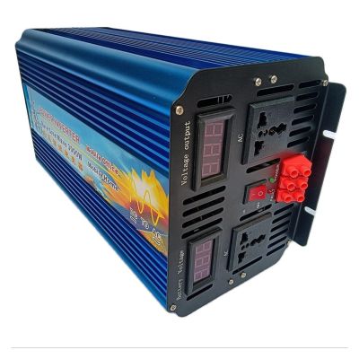 PDOLIGBDN Dual Digital Display 3000W DC 36V to AC 220V 60HZ Power 6000W Pure Sine Wave Inverter_220-240V (Color : 50HZ, Size : 24V-220-240V)