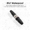 Eonvic 2 Sets M12 5 Pin Male & Female A Code Circular Aviation Plug Industrial Sensor Connector 60V 4A Waterproof Straight 12mm Connector Plug Cable Adapter view 4