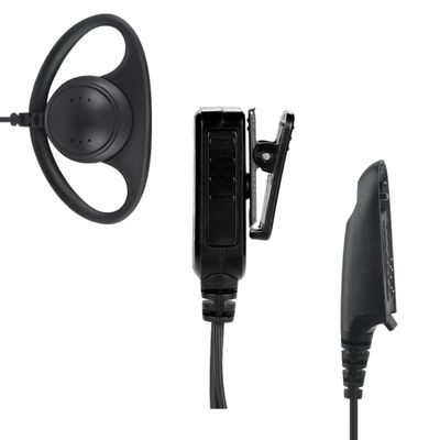 stdgove Radio Accessories Ear Piece Mic Ptt Earpiece Microphone Headset Earphone Audfonos for Motorola ht750 ht1250 ht1250ls ht 750 1250 gp328 gp340 MTX 1500 mtx9250 pr860(D Shape)