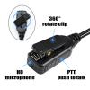 stdgove Radio Accessories Ear Piece Mic Ptt Earpiece Microphone Headset Earphone Audfonos for Motorola ht750 ht1250 ht1250ls ht 750 1250 gp328 gp340 MTX 1500 mtx9250 pr860(D Shape) view 3