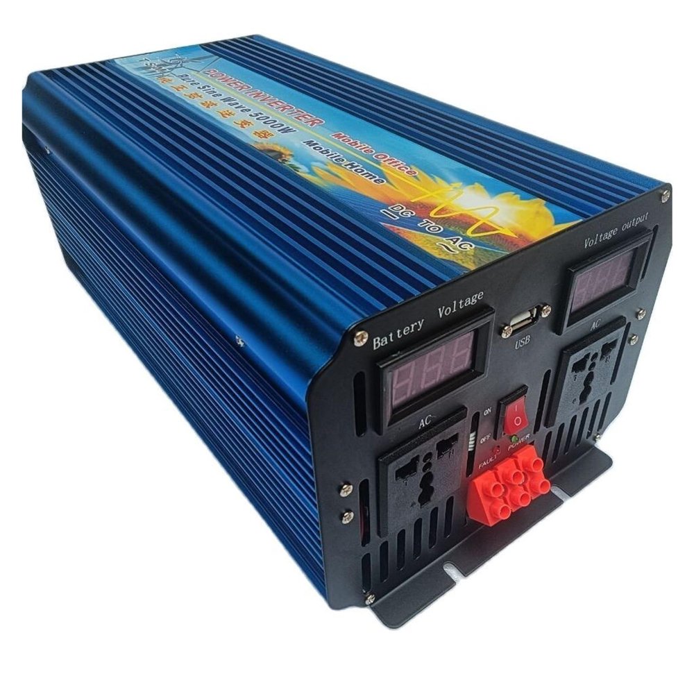 PDOLIGBDN 5KW 5000W DC 12V to AC 220V 230V 240V 50HZ Dual Digital Display Pure Sine Wave Inverter (Color : 60HZ, Size : 48V-220-240V)