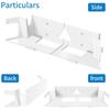 Wall Mount for Starlink Gen 3 Router Mount and Starlink Cable Wrap Cord Back Mounting Kits Including StarLink Gen3 Router Wall Mount,Starlink Power Supply Mount,Cable Grommets Bushing view 2