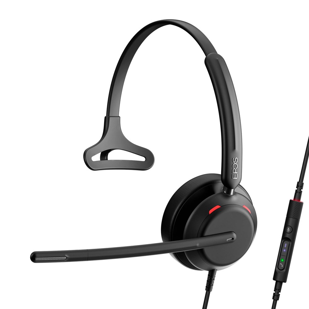 EPOS Impact 730 Mono Wired USB C and USB A Headset with Noise-Canceling Mic, in-Line Controls, High-Performance Audio, Comfortable Fit for Business Calls, Work from Home & Office Use