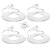 Smays 4-Pack 25 ft Extension Cable for WYZE Cam v4, WYZE Cam v3 and v3 Pro Camera, Long Flat Micro USB Cord, White view 1