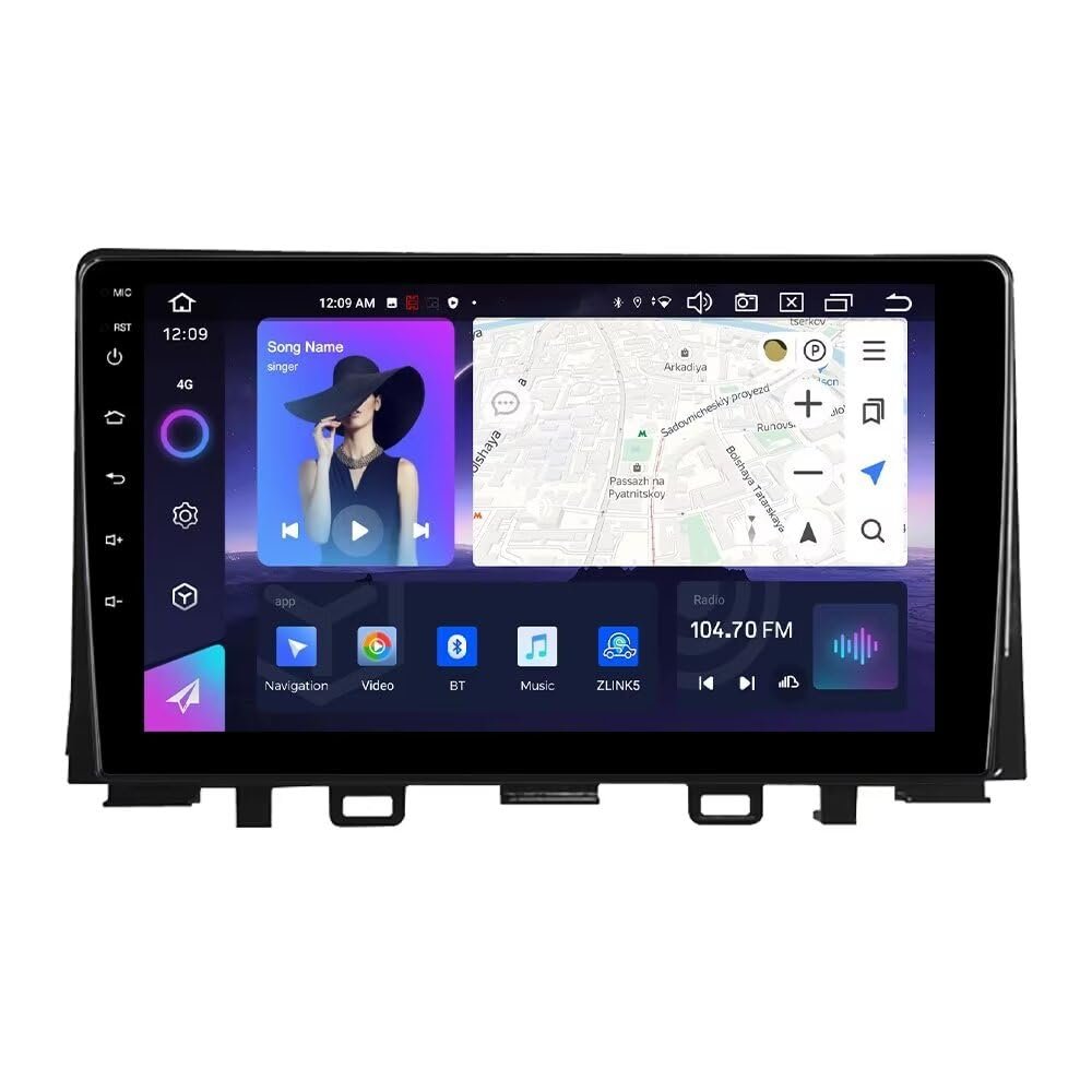 10.1 inch Android 13 6+128GB Car Radio Stereo for Kia Seltos 2016 2017 2018 2019 2020,Built-in Car-Play/Android Auto Head Unit with WiFi GPS Navigation DSP Bluetooth