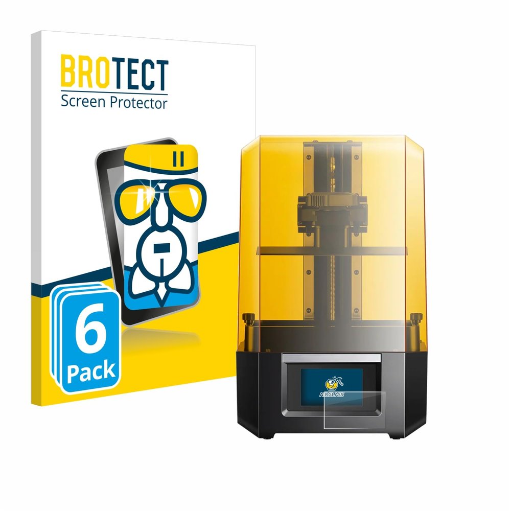 brotect Glass Screen Protector Film for Anycubic Photon Mono M5s (6 Pack) - Glass-Foil 9H Protection [Scratch Resistant, High Clarity]