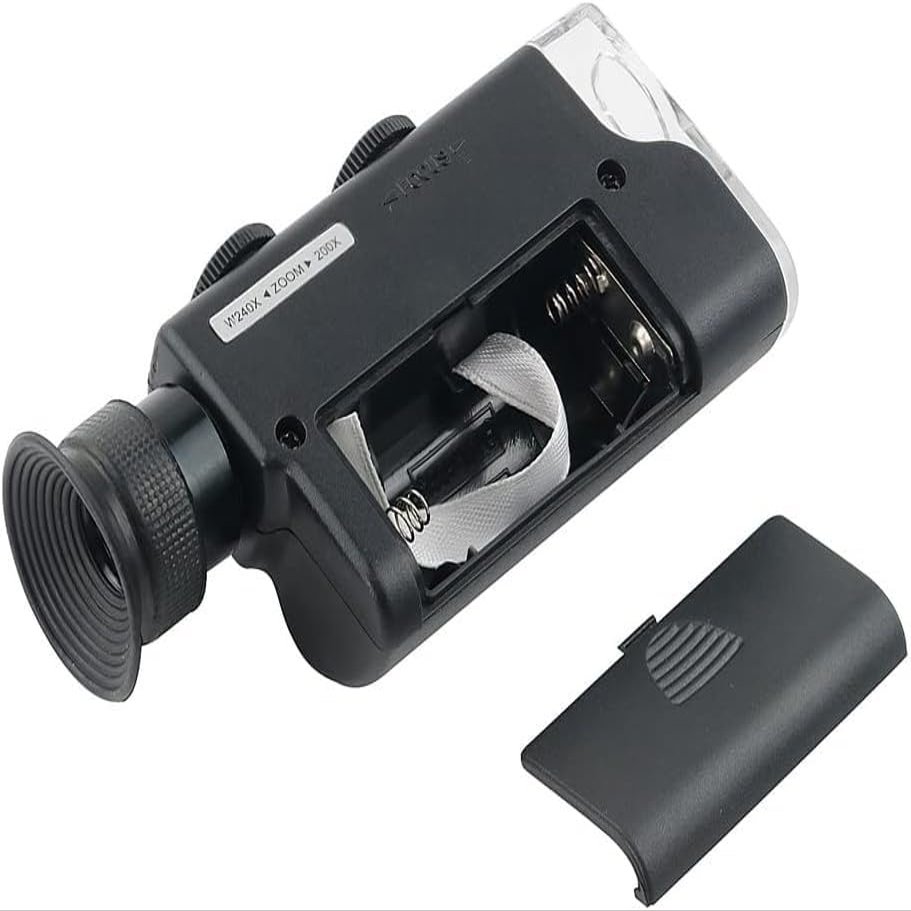 aiqiua Microscope LED High-Definition Wide-Angle Band Currency Verification Microscope 200-240 Times Discover New Wonders