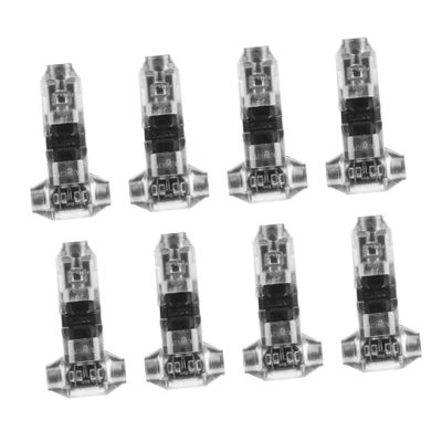 JECOMPRIS 8pcs Pin Wire Splicer Low Voltage Connectors Wire Crimp Pin Connector for Wiring