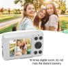 16MP Digital Camera, 2.4 inch Display Screen, 16X Zoom, 1080P Video Recording, Multi Axis Stabilization Portable Digital Camera, Vlogging Camera (Silver Gray) view 4