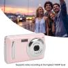 Wisoqu 16MP Digital Camera, 2.4 inch HD Display Screen, 16X Zoom, 1080P Video Recording, Auto Focus Multi Axis Stabilization Portable Digital Camera, Vlogging Camera (), view 3