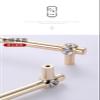 CETEOR Drawer Handles and knobs, 4 Pack Gold Diamond Handle Cabinet Door Crystal Handle Cabinet Wardrobe Door Crystal Handle, Oval Knob view 4
