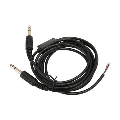 Aviation Headset Replacement Cable, Replacement Aviation Headset Cable for Pilot Dual GA Plug Aviation Headphone DIY Cable 6.6ft