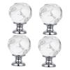 CETEOR Drawer Handles and knobs, 4pcs Cabinet Office Hanging s for Closet Office s Mushroom Knob Furniture Door Supplies Crystal Glass Doorknob Door view 1