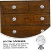 CETEOR Drawer Handles and knobs, 4pcs Cabinet Office Hanging s for Closet Office s Mushroom Knob Furniture Door Supplies Crystal Glass Doorknob Door view 2