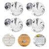 CETEOR Drawer Handles and knobs, 4pcs Cabinet Office Hanging s for Closet Office s Mushroom Knob Furniture Door Supplies Crystal Glass Doorknob Door view 4