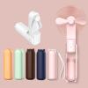 BUPEI New Handheld Small Fan Portable Creative Mini Three Speed Adjustable Solid Color Charging Small Fan (Color : SmallfanA04) view 2