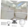 CETEOR Drawer Handles and knobs, Crystal Draw Knob 4pcs Crystal Glass Knobs Dresser Crystal Door Knob Doorknobs for Interior Door Simple Indoor view 4