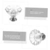 CETEOR Drawer Handles and knobs, 6pcs Crystal Clear Clear Dresser Glass Vanity Desk Knobs for Closet Clear Knobs Bar Door Knobs Door Ornament Door Glass, Transparent view 3