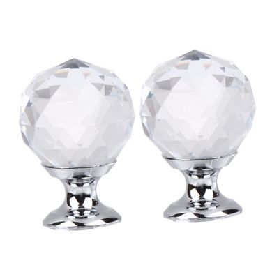 CETEOR Drawer Handles and knobs, 10pcs Crystal Knobs Diamond Door Knob Crystals Decor Crystal Knobs Cabinet Pull for Furniture Simple Knob Golden (Color : Transparent Crystal, Size : 4x3cm)