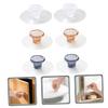 drawer handles and knobs, 12 pcs Knobs Stick-on Self Self- Kitchen Push with Needed Drill Free Sticker Acrylic Crystal Pull Door Cabinet Clear Hook Towel Bathroom Punching Dresser ( Color : X5pcs , Si view 2
