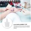 100Pcs Plastic Eyelash Glue Bottle Nozzle Caps for Salon Use view 2